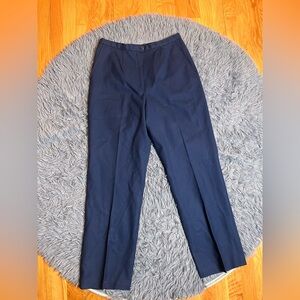 Pendleton Navy Blue Straight Leg Wool Pants Size 12